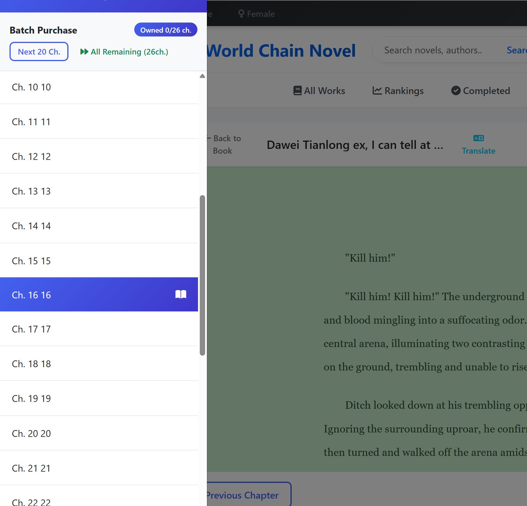 Reader Settings